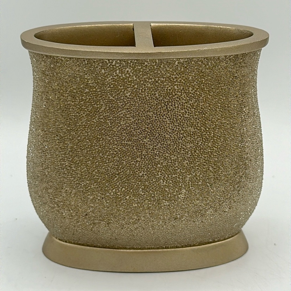 Better Homes & Gardens gold-tone resin toothbrush holder